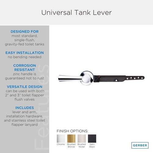 Main product image of Universal Tank Lever (Satin Black), GA70036054BS