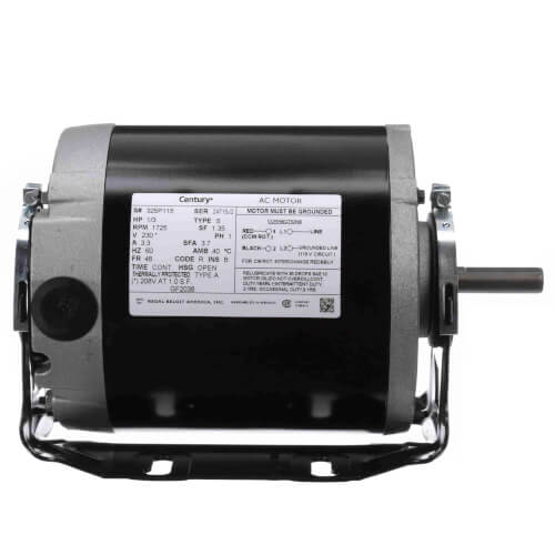 5-5/8" Split Phase Resilient Base Sleeve Bearing Motor (230V, 1725 RPM, 1/3 HP)