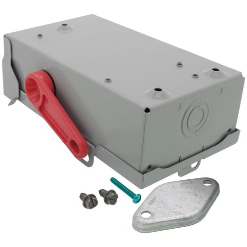 Main product image of 30A Low-Voltage VBII Double-Break Enclosed Fused Safety Switch, 2-Pole/3-Wire, NEMA 3R Enclosure (240V)