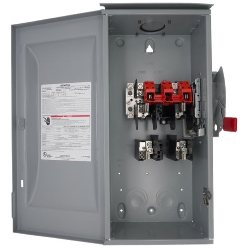 Main product image of 100A Low Voltage Circuit Protection Fused General Duty Safety Switch, 2-Pole/2-Fuse, NEMA 3R Enclosure (240VAC)