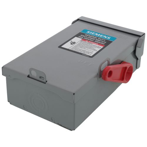 Main product image of 30A Low-Voltage VBII Double-Break Enclosed Fused Safety Switch, 3-Pole/4-Wire, NEMA 3R Enclosure (240V)