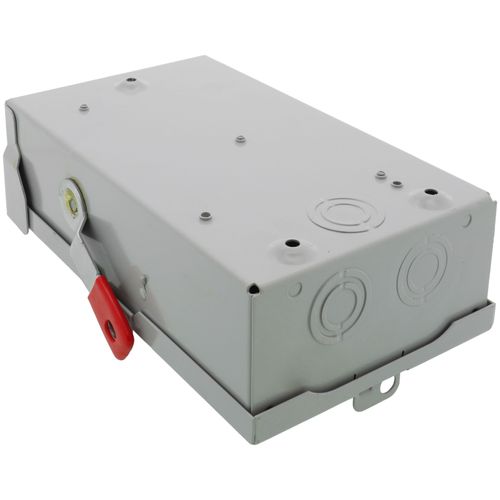 Main product image of 60A Low-Voltage VBII Double-Break Enclosed Fused Safety Switch, 3-Pole/4-Wire, NEMA 3R Enclosure (240V)