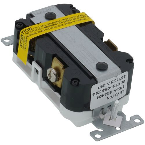 Main product image of SmartlockPro Extra Heavy-Duty Hospital Grade GFCI Receptacle w/ Wall Plate, 2P, 20A, NEMA 5-20R - White (125V)