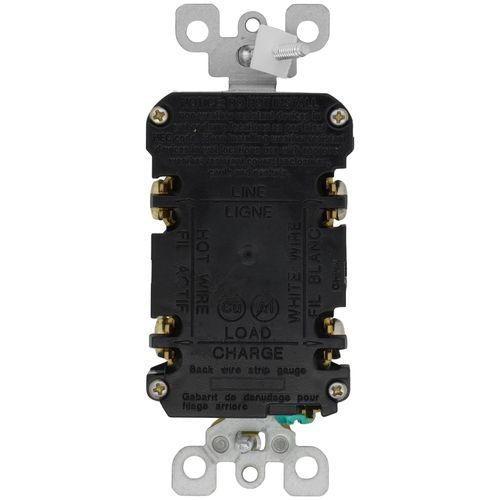 Main product image of Self-test SmartlockPro Slim GFCI Receptacle with Blank Face, 20A - White (125V)