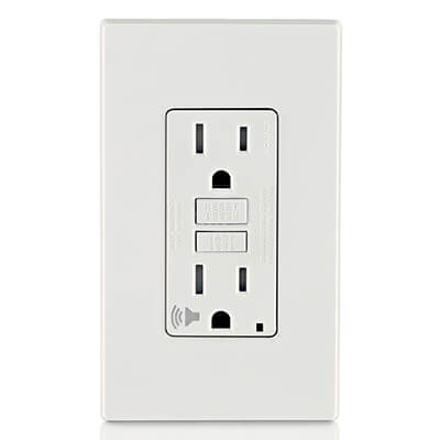 Main product image of SmartlockPro Tamper-Resistant Self-Test GFCI Receptacle w/ Wall Plate, 2P, 15A, NEMA 5-15R - White (125V)