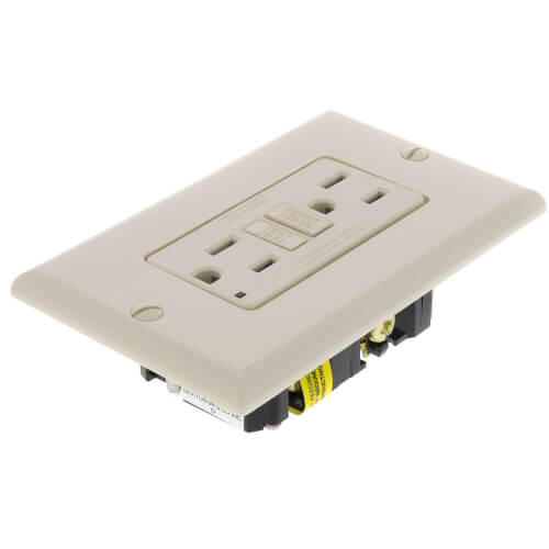 Main product image of Self-test SmartlockPro Tamper Resistant GFCI Receptacle, 15A, NEMA 5-15R - Light Almond (125V)