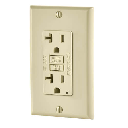 Leviton GFTR2-W :: Tamper Resistant GFCI Receptacle, 20A, 125V, White
