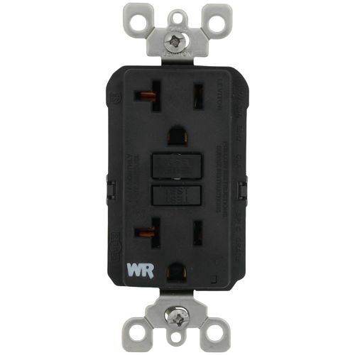 Main product image of SmartlockPro Slim Tamper/Weather Resistant Self-Test GFCI Receptacle, NEMA 5-20R - Black (125V)