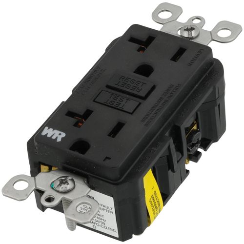 Main product image of SmartlockPro Slim Tamper/Weather Resistant Self-Test GFCI Receptacle, NEMA 5-20R - Black (125V)