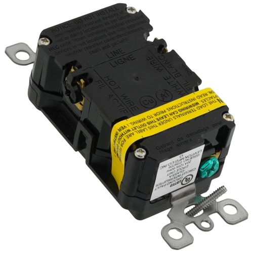 Main product image of SmartlockPro Slim Tamper/Weather Resistant Self-Test GFCI Receptacle, NEMA 5-20R - Black (125V)