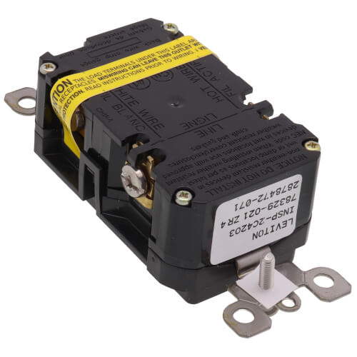 Main product image of SmartlockPro Slim Tamper/Weather Resistant Self-Test GFCI Receptacle, 2P, 15A, NEMA 5-15R - Black (125V)