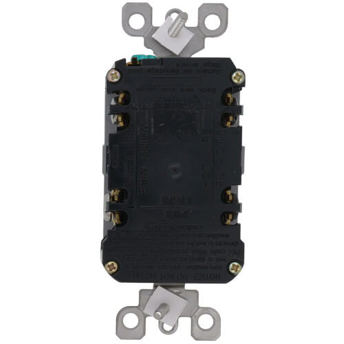Main product image of SmartlockPro Slim Tamper/Weather Resistant Self-Test GFCI Receptacle, 2P, 15A, NEMA 5-15R - Gray (125V)