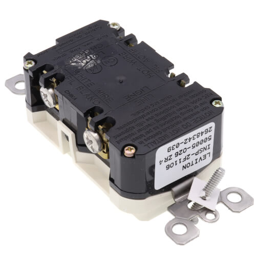 Main product image of Self-test SmartlockPro Slim Tamper/Weather Resistant GFCI Receptacle, 15A, NEMA 5-15R - Light Almond (125V)