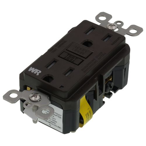 Main product image of 15A GFCI Weather-Resistant Outlet, Self Test, Tamper-Resistant w/ LED Indicator Light - Brown
