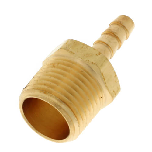Main product image of 1/4" Hose Barb x 1/2" NPT Male Brass Pipe Adapter