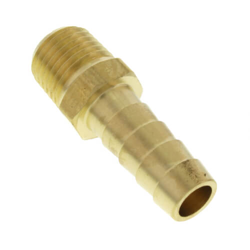 Main product image of 3/8" Hose Barb x 1/4" NPT Male Brass Pipe Adapter