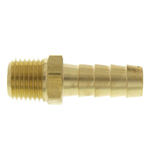 Main product image of 3/8" Hose Barb x 1/4" NPT Male Brass Pipe Adapter