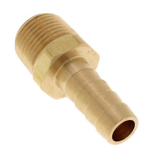 3/8" Hose Barb x 3/8" NPT Male Brass Pipe Adapter