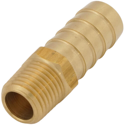 Main product image of 1/2" Hose Barb x 1/4" NPT Male Brass Pipe Adapter