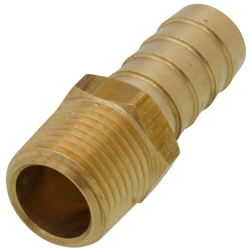 Main product image of 1/2" Hose Barb x 3/8" Male Brass Pipe Adapter