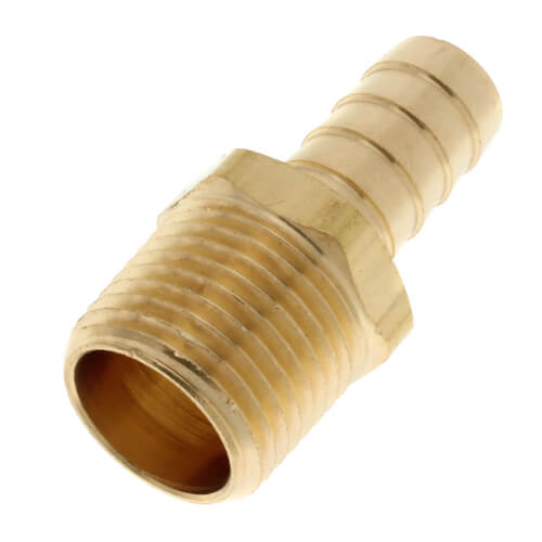 Main product image of 1/2" Hose Barb x 1/2" NPT Male Brass Pipe Adapter