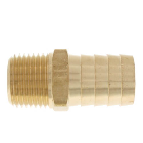 Main product image of 3/4" Hose Barb x 1/2" NPT Male Brass Pipe Adapter