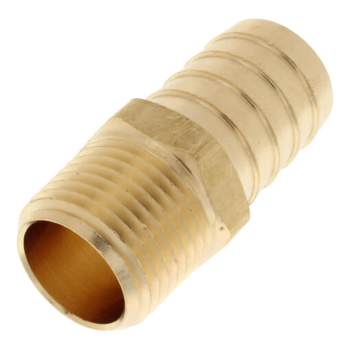 Main product image of 3/4" Hose Barb x 1/2" NPT Male Brass Pipe Adapter