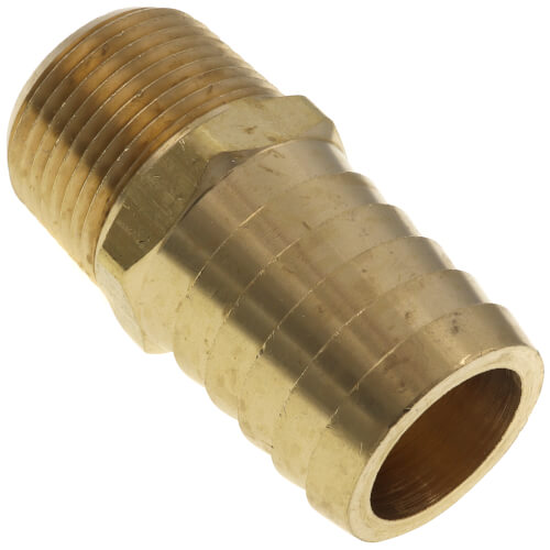 Main product image of 1" Hose Barb x 3/4" NPT Male Brass Pipe Adapter