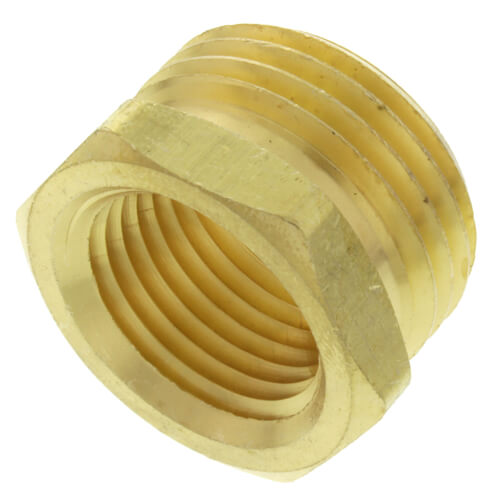 Main product image of 3/4" Male Hose x 1/2" Female Pipe Brass Garden Hose Adapter (Lead Free)