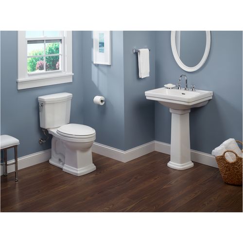 Main product image of LPT532.4N#01 Promenade 24" x 19-1/4" Rectangular Pedestal Bathroom Sink for 4" Center Faucets (Cotton White)