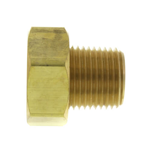 Main product image of 1/2" Male Pipe x 3/4" Female Hose Brass Garden Hose Swivel Adapter