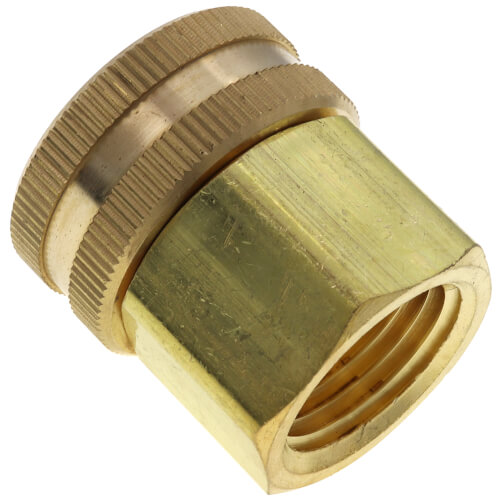 Main product image of 3/4" Female Hose x 1/2" Female Pipe Brass Garden Hose Swivel (S11)