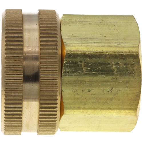 Main product image of 3/4" Female Hose x 1/2" Female Pipe Brass Garden Hose Swivel (S11)