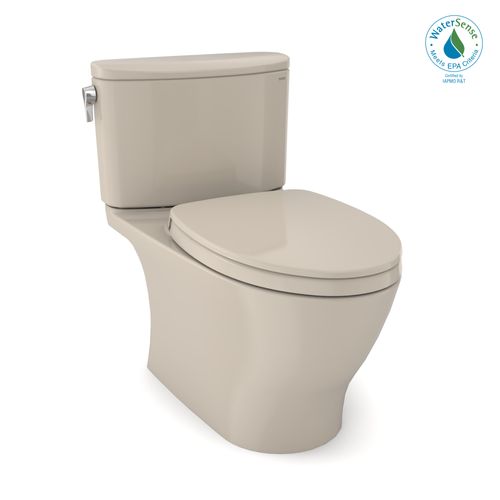 Main product image of MS442124CEFG#03 Nexus 2-Piece Elongated 1.28 GPF Universal Height Toilet w/ CEFIONTECT & SS124 Softclose Seat, Washlet + Ready (Bone)