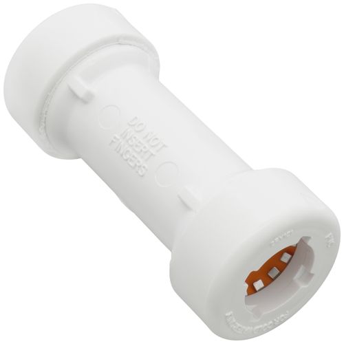 Main product image of 1/2" PVC GripLoc Coupling, 235 psi (White)