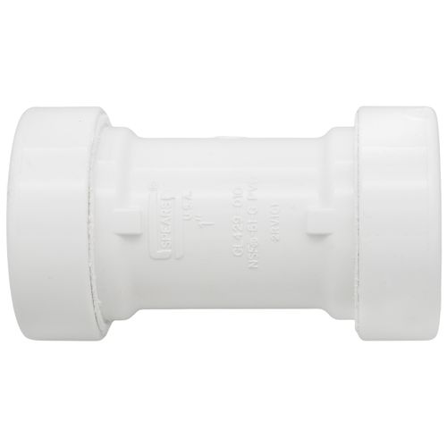 Main product image of 1" PVC GripLoc Coupling, 235 psi (White)