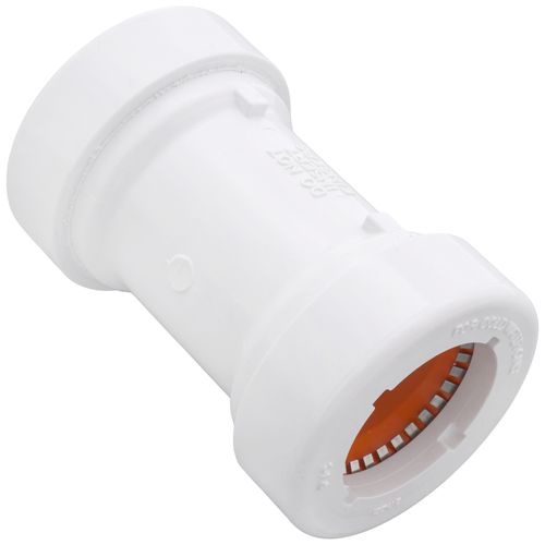 Main product image of 1-1/4" PVC GripLoc Coupling, 235 psi (White)