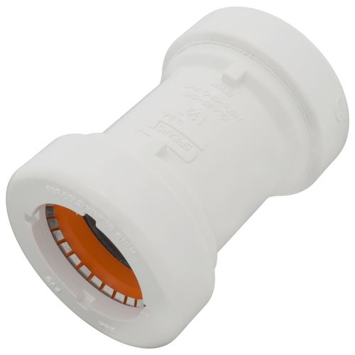 Main product image of 1-1/2" PVC GripLoc Coupling, 235 psi (White)