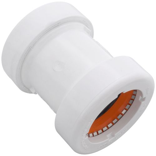 Main product image of 2" PVC GripLoc Coupling, 235 psi (White)