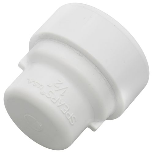 Main product image of 1/2" PVC GripLoc Cap w/ EPDM O-Ring (White)