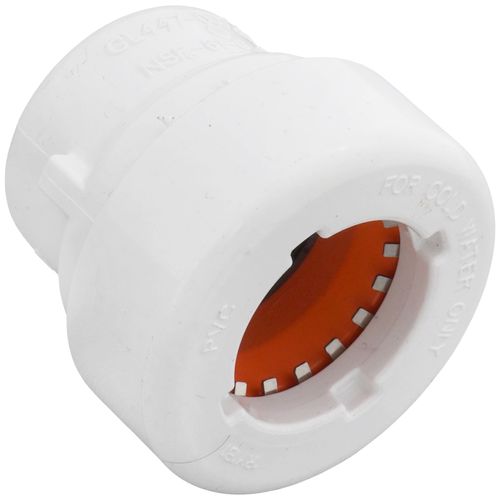 Main product image of 3/4" PVC GripLoc Cap w/ EPDM O-Ring (White)