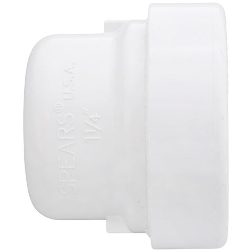 Main product image of 1-1/4" PVC GripLoc Cap w/ EPDM O-Ring (White)