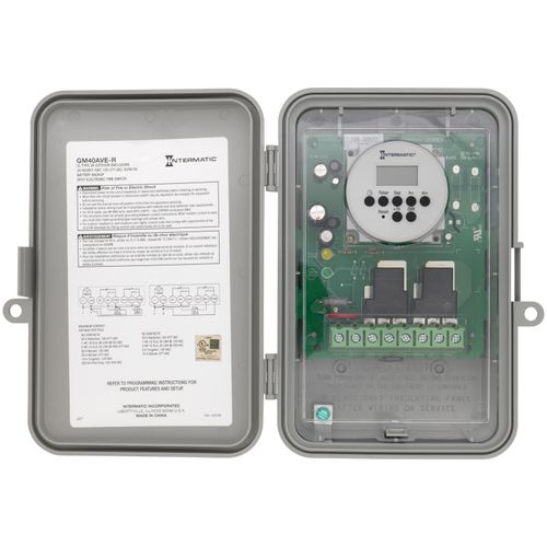 Main product image of Auto-Voltage Electromechanical Time Switch, 40A, DPDT (120-277V)