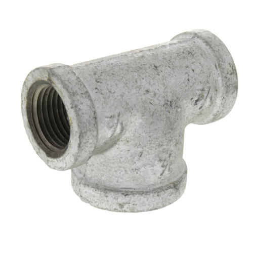 Main product image of 1/2" x 1/2" x 3/4" Galvanized Bull Head Tee