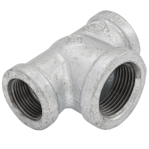 Main product image of 3/4" x 3/4" x 1" Galvanized Bull Head Tee
