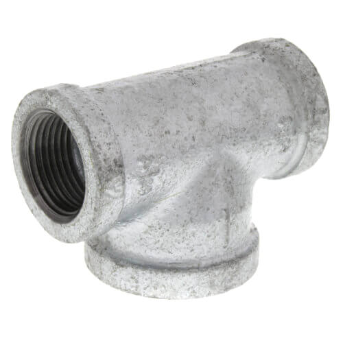 1-1/2" x 1-1/2" x 2" Galvanized Bull Head Tee