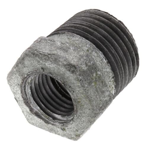 Main product image of 1/2" x 1/4" Galvanized Malleable Hex Bushing