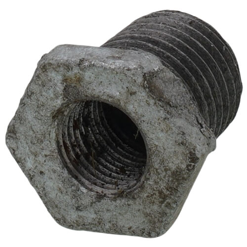1/4" x 1/8" Galvanized Malleable Hex Bushing