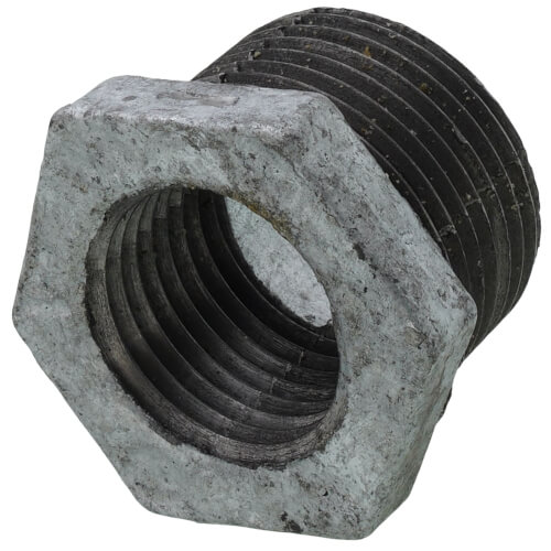 Main product image of 3/4" x 1/2" Galvanized Malleable Hex Bushing