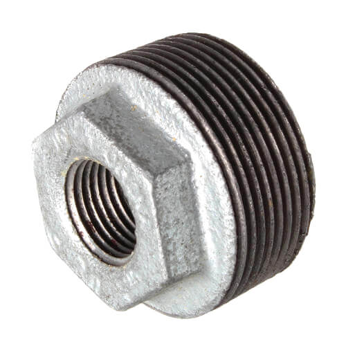 Main product image of 1-1/2" x 3/8" Galvanized Malleable Hex Bushing
